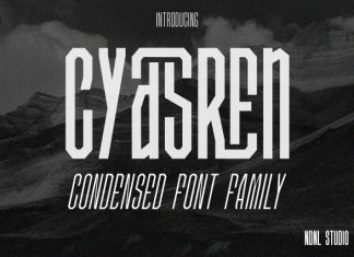Cyasren Font preview image 1