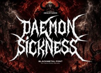 Daemon Sickness Font preview image 1