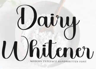 Dairy Whitener Font preview image 1