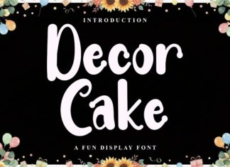 Decor Cake Font preview image 1