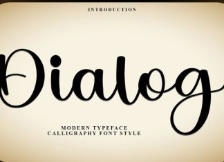Dialog Font preview image 1