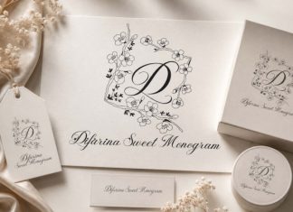 Difarina Sweet Monogram Font preview image 1