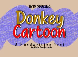 Donkey Cartoon Font preview image 1