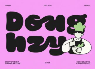 Doughzy Font preview image 1