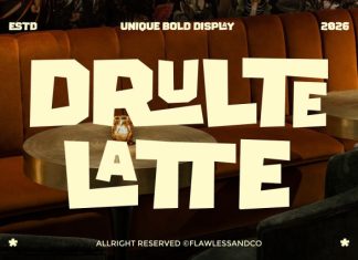 Drulte Latte Font preview image 1