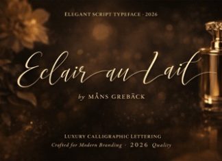 Eclair Au Lait Font preview image 1