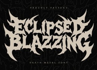 Eclipsed Blazzing Font preview image 1
