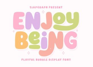 Enjoy Being Font preview image 1