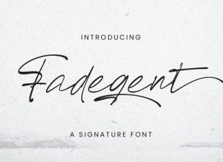 Fadegent Font preview image 1