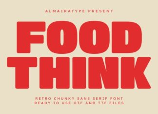 Food Think Font preview image 1