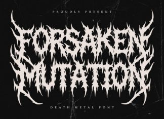Forsaken Mutation Font preview image 1