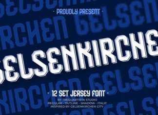 Gelsenkirchen Font preview image 1