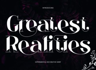 Greatest Realities Font preview image 1