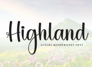 Highland Font preview image 1