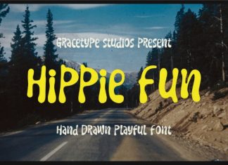 Hippie Fun Font preview image 1