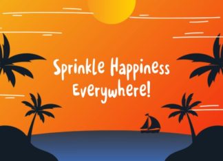 Holidays Summer Font preview image 2