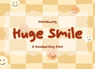 Huge Smile Font preview image 1