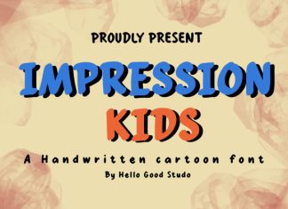 Impression Kids Font preview image 1