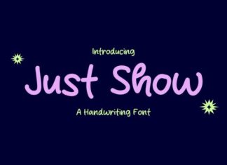 Just Show Font preview image 1