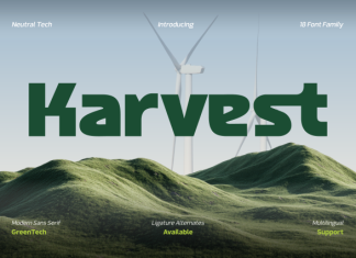 Karvest – Green Tech & Sustainability Font preview image 1