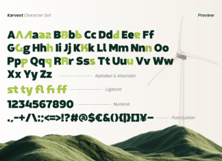 Karvest – Green Tech & Sustainability Font preview image 3