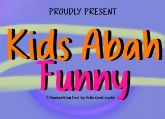Kids Abah Funny Font preview image 1