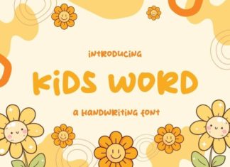 Kids Word Font preview image 1