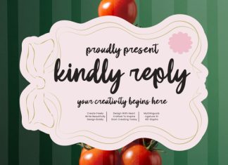Kindly Reply Font preview image 1