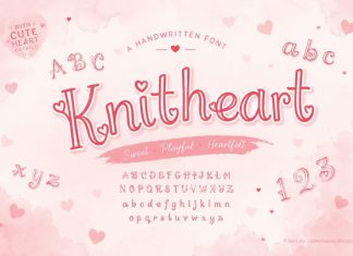 Knitheart Font preview image 1
