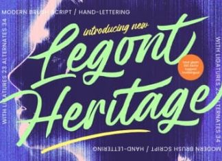 Legont Heritage Font preview image 1