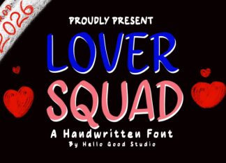 Lover Squad Font preview image 1