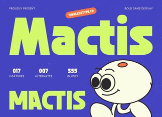 Mactis Font preview image 1