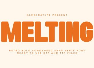 Melting Font preview image 1