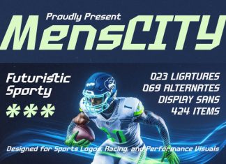 Menscity Font preview image 1