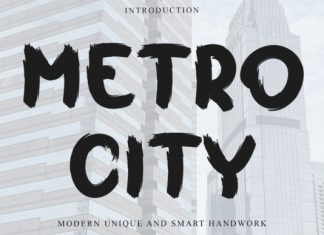 Metro City Font preview image 1