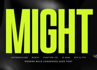 Might Font preview image 1