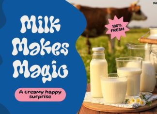 Milkof Font preview image 2