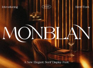 Monblan Font preview image 1