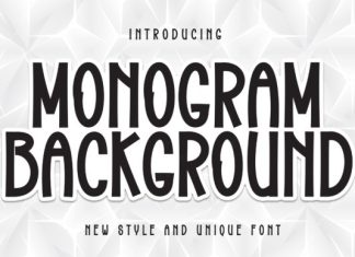Monogram Background Font preview image 1