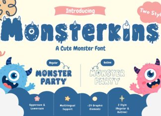 Monsterkins Font preview image 1