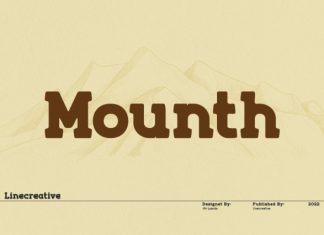 Mounth Font preview image 1