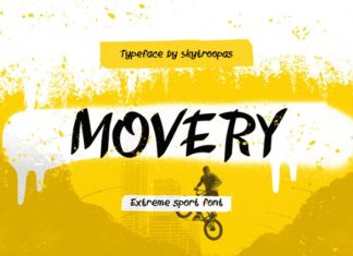 Movery Font preview image 1