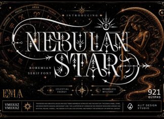 Nebulan Star Font preview image 1