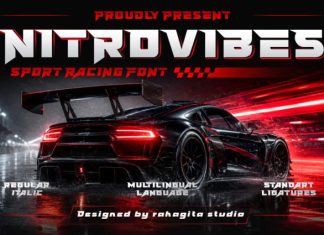 Nitrovibes Font preview image 1