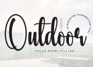 Outdoor Font preview image 1
