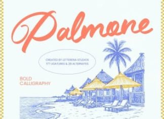 Palmone Font preview image 1