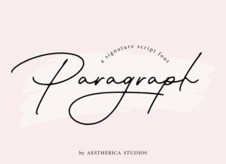 Paragraph Handwritten Font preview image 1