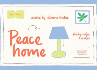 Peace Home Font preview image 1