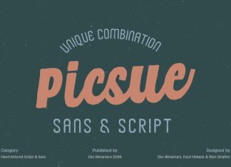 Picsue Sans Font preview image 1