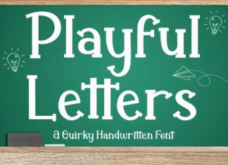 Playful Letters Font preview image 1